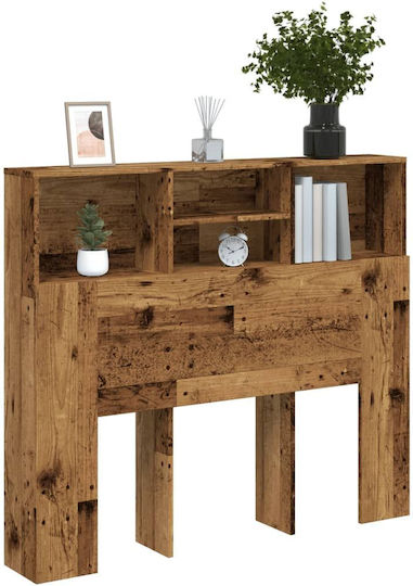 vidaXL Hölzernes Kopfstütze für Betten Braun 120x103,5cm