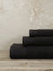 Nima Πετσέτα Χεριών Feel Fresh 40x60εκ. Total Black Βάρους 500gr/m²