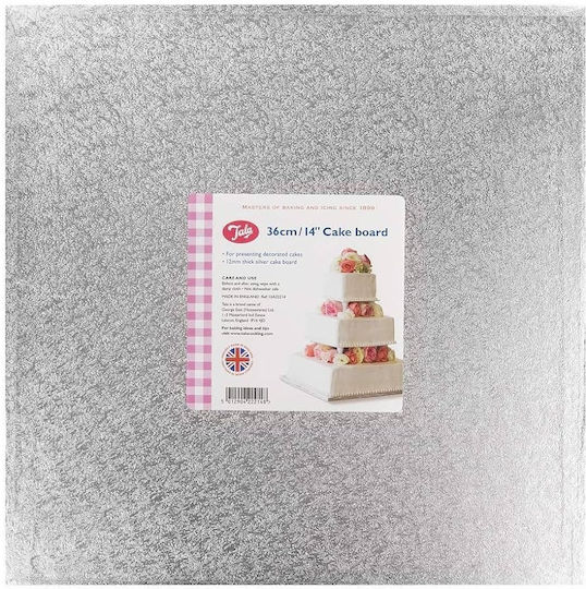 Tala Square Aluminum Foil Cake Base 35.6x35.6xh1.2cm Tala 34.00156