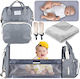 Diaper Bag Gray 41x30x19cm.