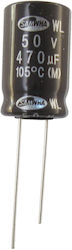 Samwha Πυκνωτής Ηλεκτρολυτικός 470μF 50V WL1H477M12020BB
