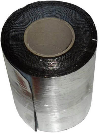 Bituminous Waterproofing Tape Aluminum Coating 10cmx10m Silver Btm Star