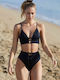Set Bikini Ψηλόμεσο Μαυρο
