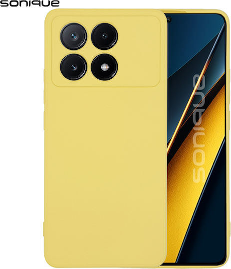Husă din silicon My Colors Sonique pentru Xiaomi Poco X6 Pro 5G Galben