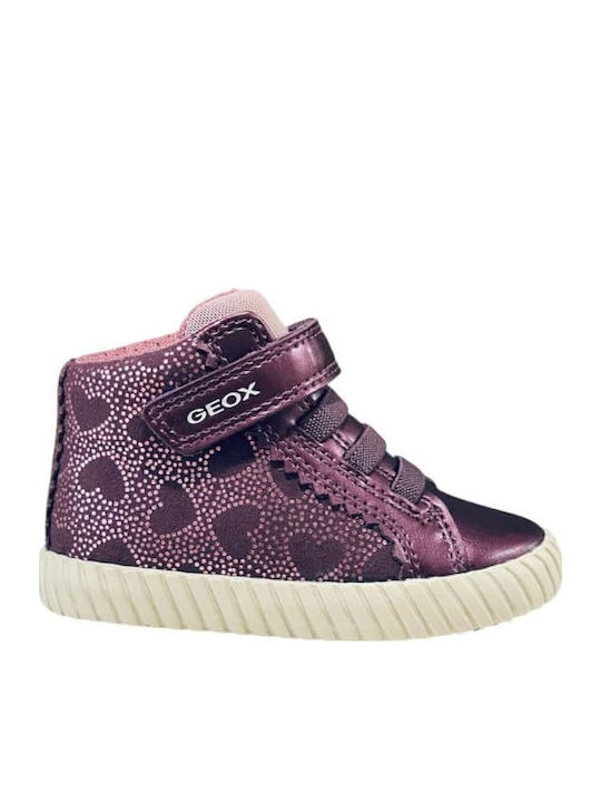 Geox Mirroless Δερμάτινα Παιδικά Μποτάκια με Σκ...