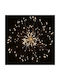 Star Decorative Light Installation 100 Leds 40cm Diameter Remote Control Yellow Lighting