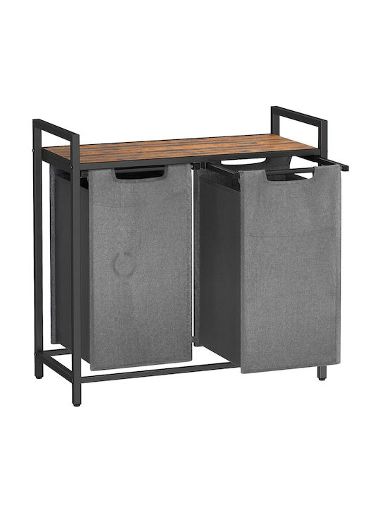 Vasagle Vasagle Stoff Wäschekorb 73lt 73x33x72cm Grau