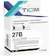 Tiom Ink Cartridge Tiom C8727ae Hp Dj-3320 Black