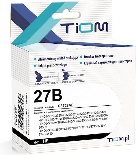 Tiom Ink Cartridge Tiom C8727ae Hp Dj-3320 Black
