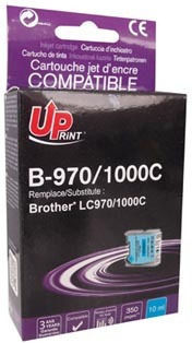 Съвместима мастилена касета Uprint LC-1000C Cyan 10ml B-970C за Brother DCP-330C 540CN 130C MFC-240C 440CN