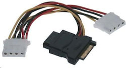 PremiumCord 15-Pin SATA III - 4-Pin Floppy