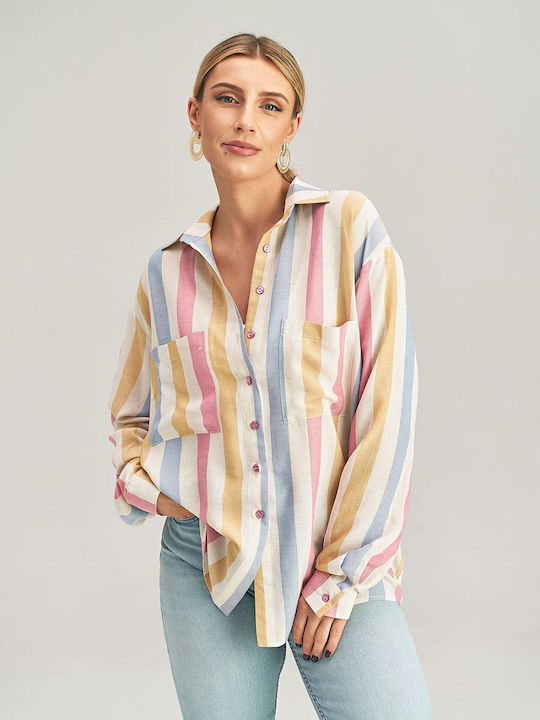 Figl Women's Long Sleeve Shirt Colorful