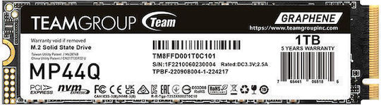 TeamGroup MP44Q SSD 1TB τύπου M.2 με σύνδεση PCI Express 4.0 (PS5 Compatible) TM8FFD001T0C101
