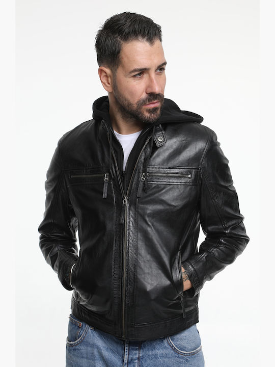 Newton Leather Leather Jacket Black