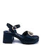 Leather Sandals Black