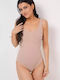 Frauen Bodysuit Beige