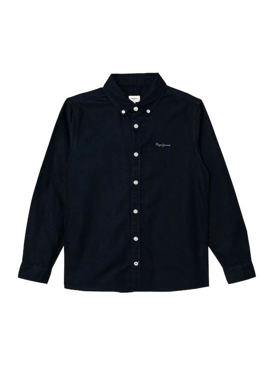 Παιδικό Πουκάμισο Μακρυμάνικο Oxford Blue Nace