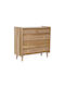 Wooden Chest of Drawers Coffee 80x34x75cm