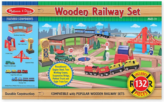 Melissa & Doug Set with Train made of Wood for 3+ years+ Years