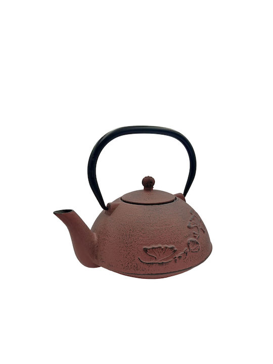 Cast Iron Teapot with Filter Red 1000ml