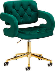 Friseurstuhl 4rico Qs-of213g Grün