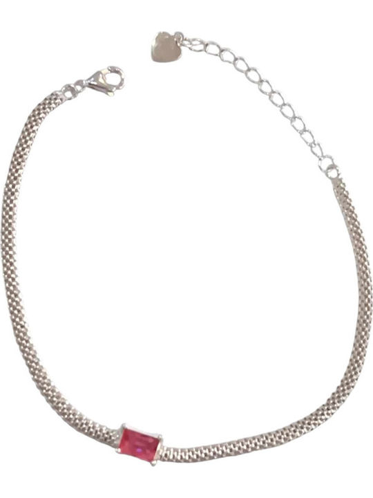 Prince Silvero Women's Silver Bracelet with Zircon 20cm