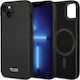 Tumi Tuhmp14srbak iPhone 14 15 13 6,1" Schwarzes Hartschalen-Lederetui mit Ballistikmuster Magsafe