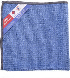 Cârpă din microfibră pentru geamuri Nordic Stream Inox 70% poliester 30% poliamidă 330gsm 30x30cm albastru