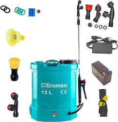 Electric Spraying Pump 12l New Model 2023 Pressure Regulator 6 Nozzles A Telescopic Rod