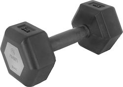 AMILA Original Rubber S Sechseckige Gummi-Kurzhantel 1 x 5 kg