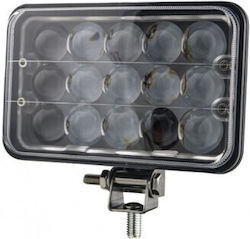 Dual-Phase LED Flood Light 45W/12V-24V 3300 Lumens Rectangular Spot Beam 30 Degrees