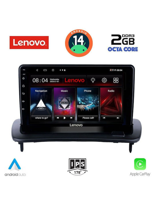 Lenovo Auto-Audiosystem für Volvo C30 / S40 2005-2013 (Bluetooth/USB/AUX/WiFi/GPS/Apple-Carplay/Android-Auto) mit Touchscreen 9"