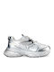 Γυναικεία Chunky Sneakers Ασημί