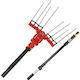Spacesonic ELECTRIC Olivenernter Batterie 750W Typ Harke mit Stange Carbon 2m und Gewicht 2kg