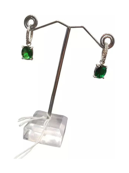 Earrings made of Steel with Stones
