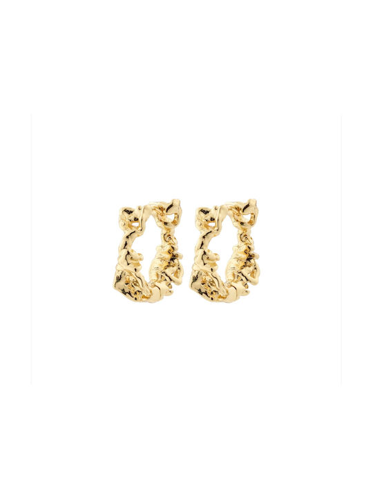 Pilgrim Earrings Hoops Gold Plated