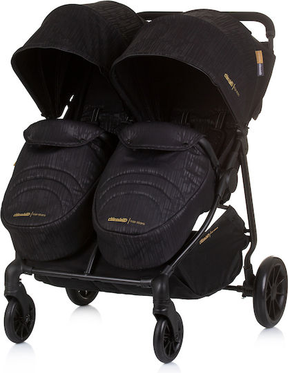 Chipolino Top Stars Double Stroller Suitable for Newborn Opsidian 13.35kg