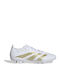 adidas Predator Club Fußballschuhe mit Stollen Weiß
