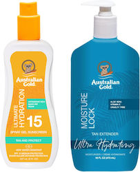 Australian Gold Spray Gel Spf15 + Moisture Lock...