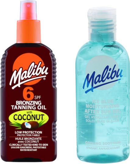Malibu Bräunungsöl Kokosnuss LSF6 200ml + After Sun Gel 100ml