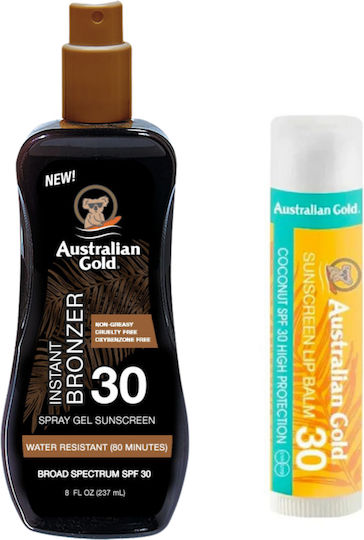 Australian Gold Spray Gel Spf30 + Protective Lip Balm