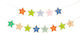 Garland "Happy Birthday" Colorful Stars