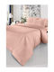 Guy Laroche Color Plus Σεντόνι Υπέρδιπλο με Λάστιχο 160x200+32εκ. Coral