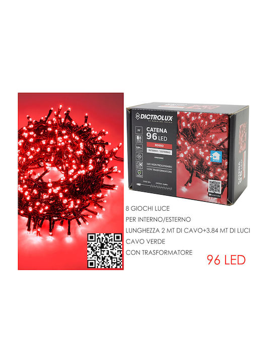 Lichterketten LED 5.84m. Rote in Zeichenfolge 1...