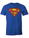 Cotton Division T-shirt Superman Blau Baumwolle