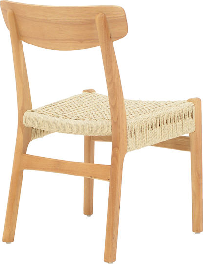 Eaprine Wooden Dining Room Chair Natural 49x53x77cm