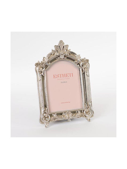 Estheti Home Κορνίζα Resin Ασημί 15x20cm 756-12084