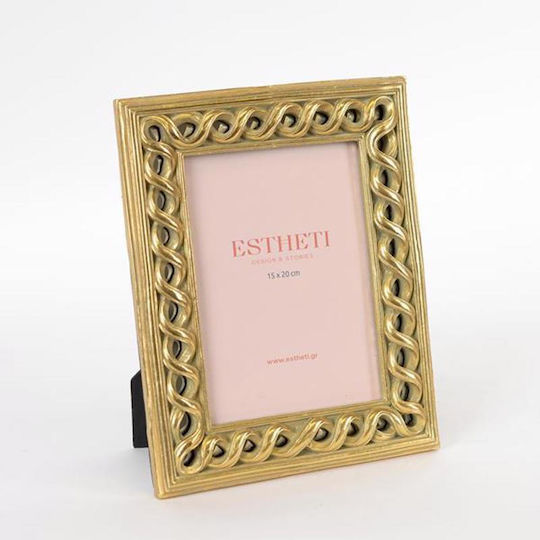 Рамка от смола с верижка в златист цвят Estheti Home 15x20см 756-12065