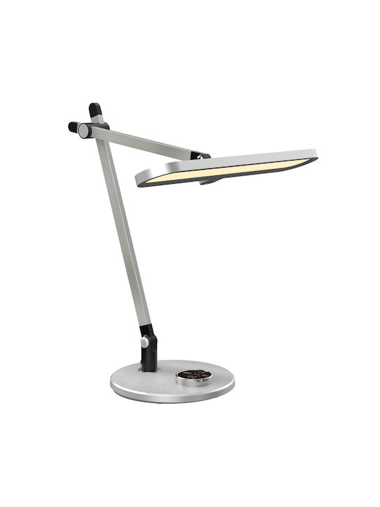 HomeMarkt LED Schreibtischlampe in Silber Farbe