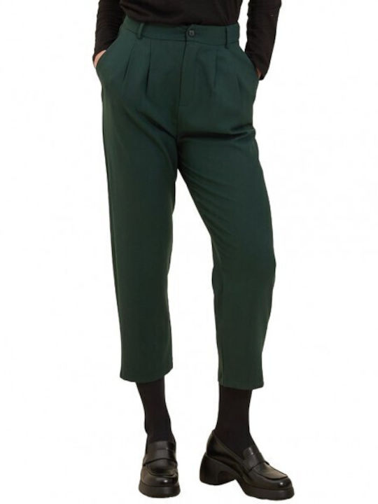 Namaste Women's Fabric Trousers Green